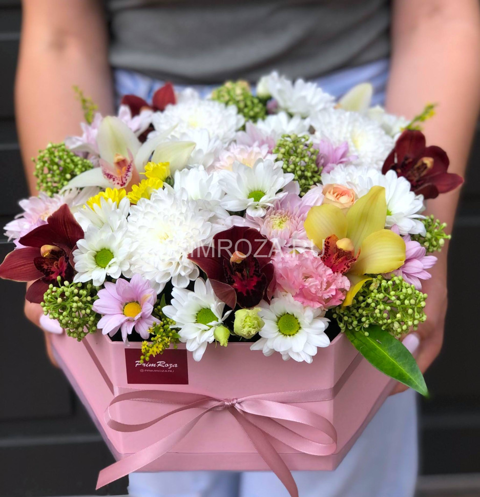 Композиция с орхидей #8989 Flowers delivery Vladivostok