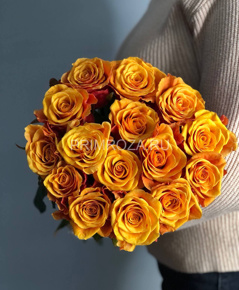 Букет из 15 оранжевых роз Flowers delivery Vladivostok