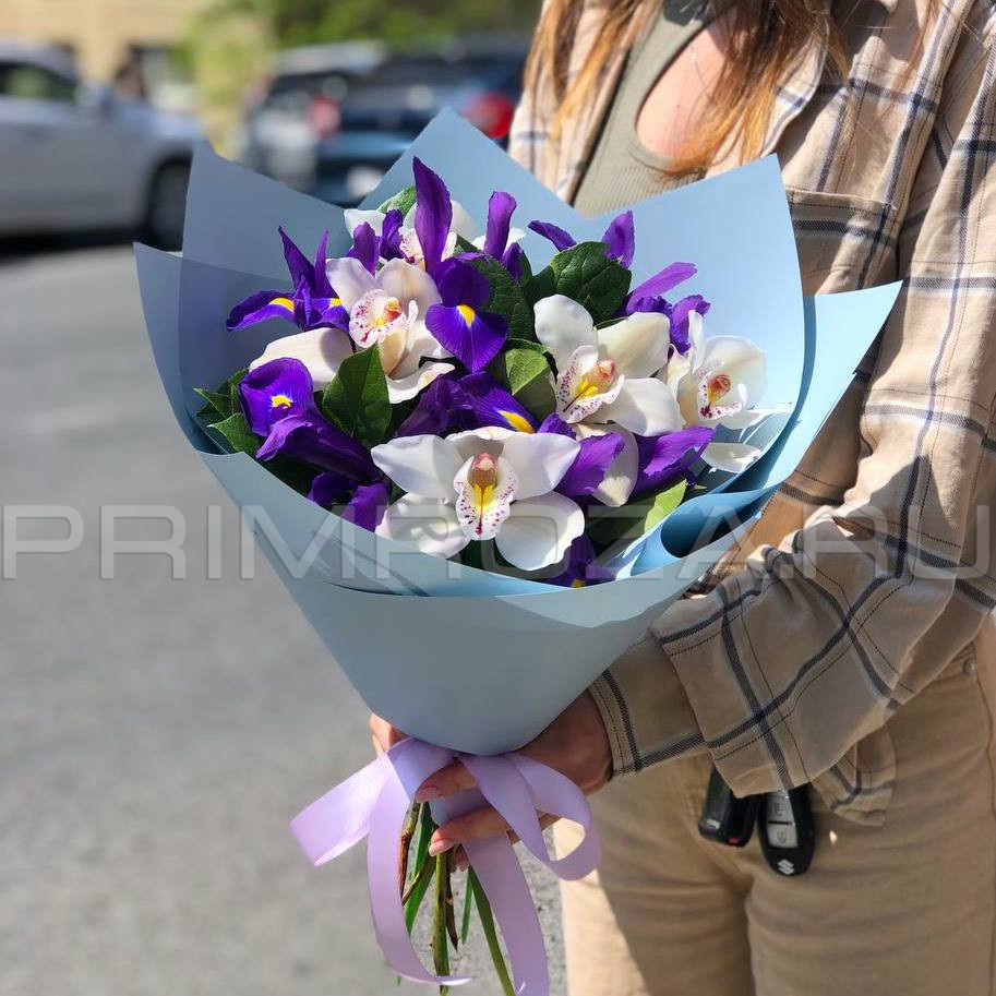 Composite bouquet with a peony-shaped rose#A1478 Flowers delivery Vladivostok