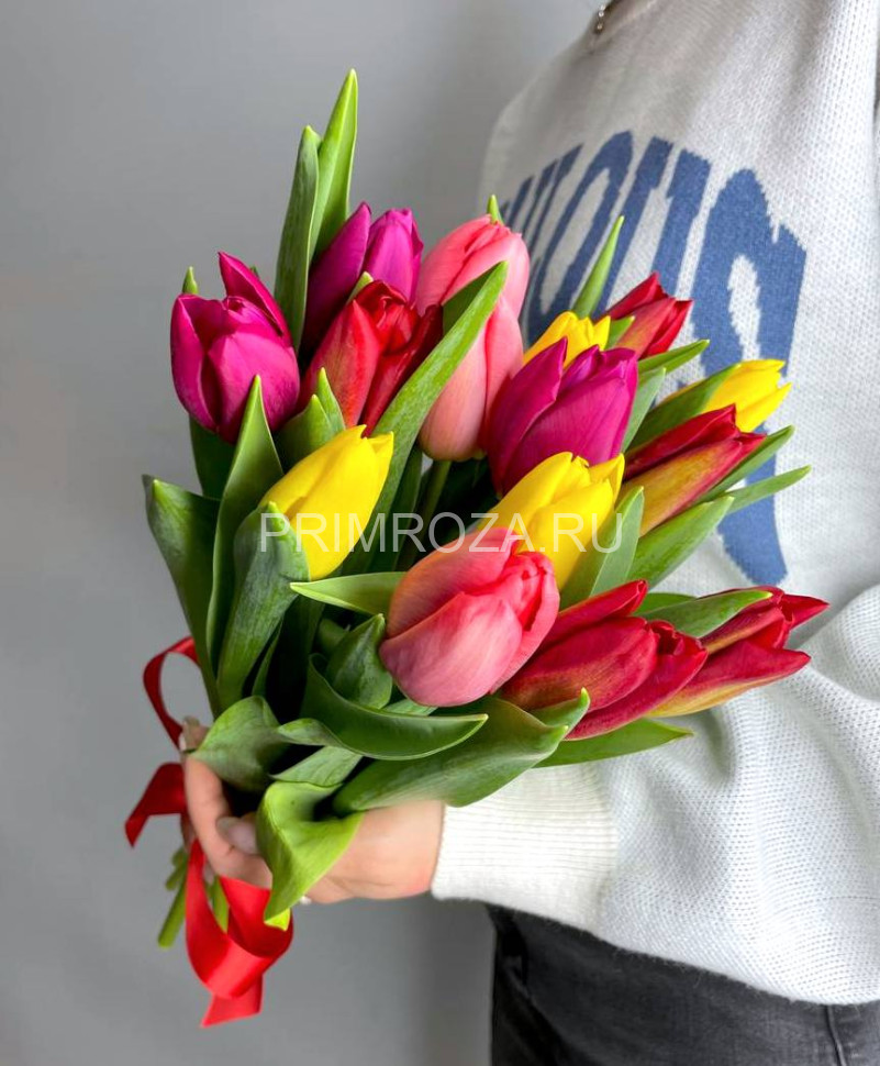  Тюльпаны микс (15шт)  Flowers delivery Vladivostok