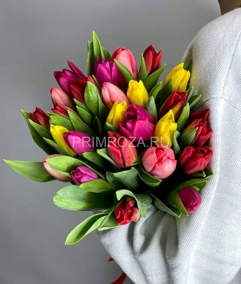  Тюльпаны микс (25шт)  Flowers delivery Vladivostok
