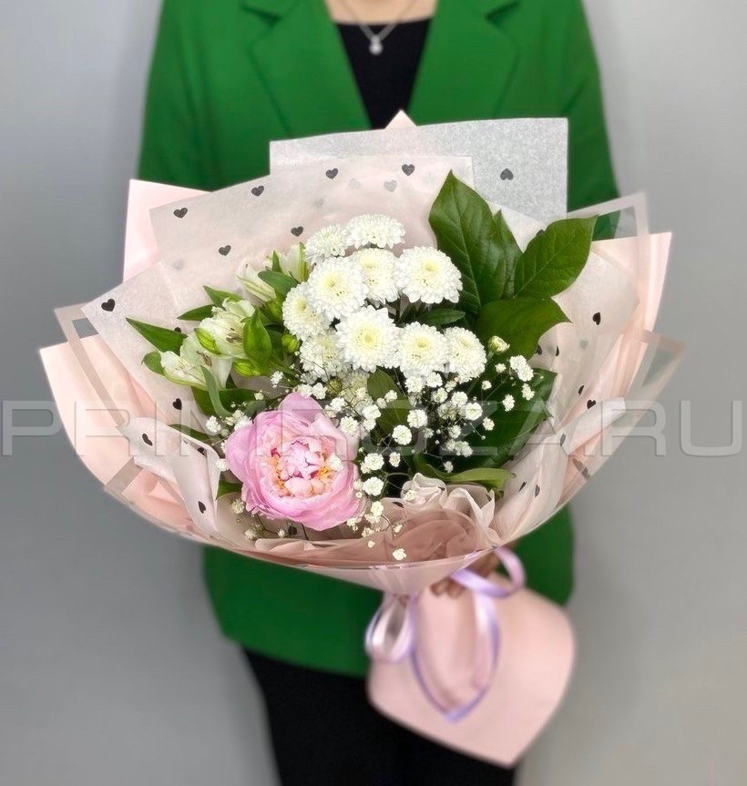 Assorted with peony #A56856 Flowers delivery Vladivostok