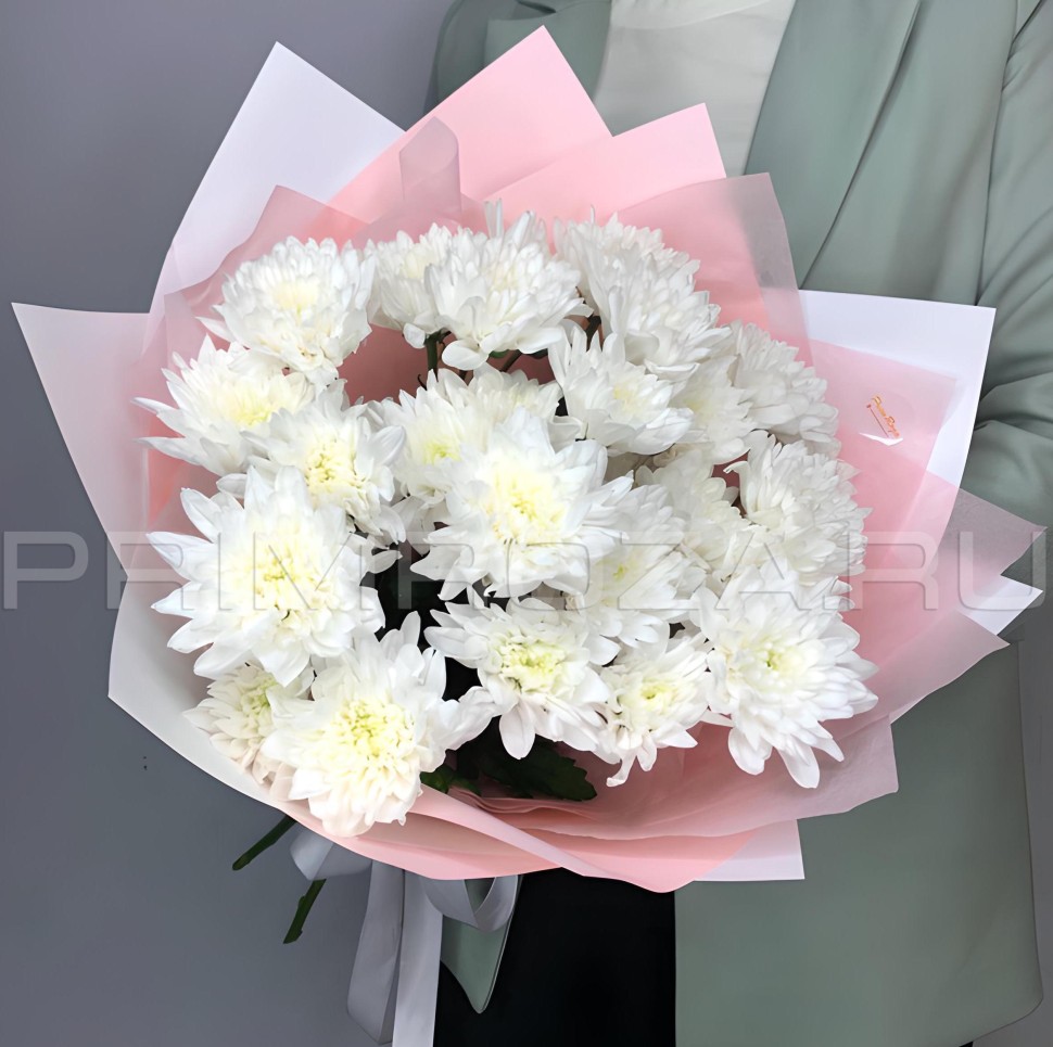  Bouquet of white chrysanthemums #H54391 Flowers delivery Vladivostok