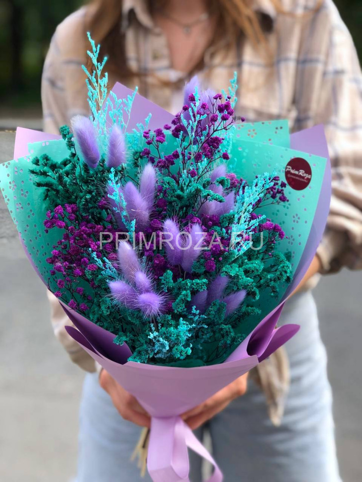 Букет комплимент из сухоцветов #S0010 Flowers delivery Vladivostok