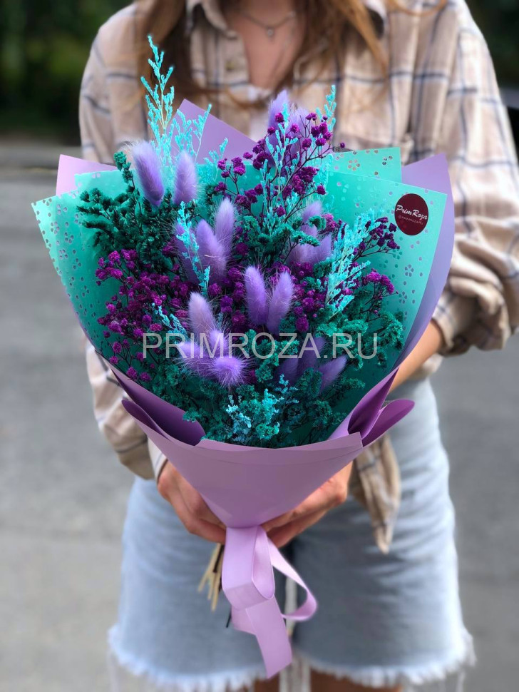 Букет комплимент из сухоцветов #S0010 Flowers delivery Vladivostok