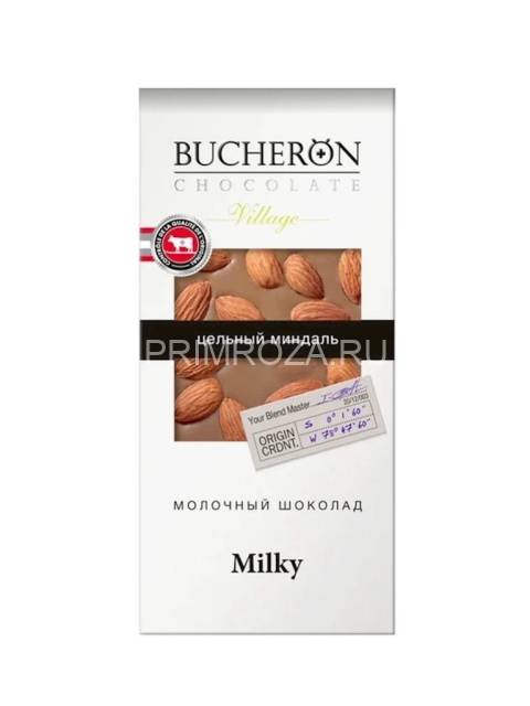 Шоколад молочный BUCHERON с миндалем