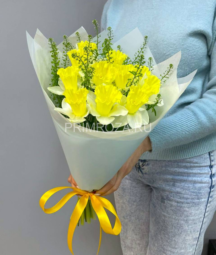 Букет из нарциссов #S4225 Flowers delivery Vladivostok