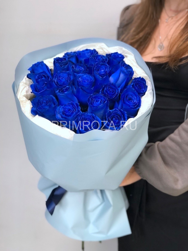 Букет синих роз (21 шт)  Flowers delivery Vladivostok