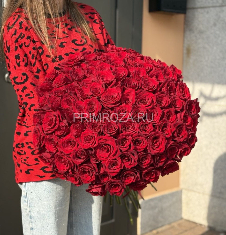 101 красная роза Flowers delivery Vladivostok