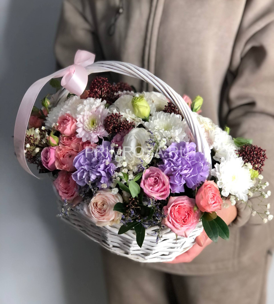 Сборный букет в корзине #A3014 Flowers delivery Vladivostok