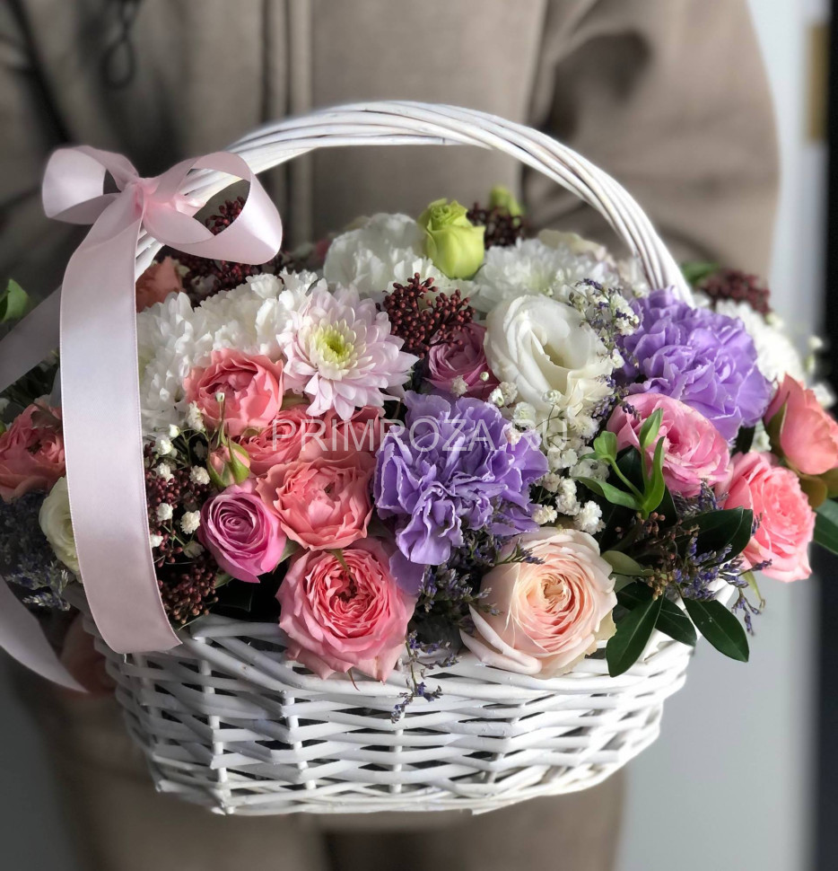 Сборный букет в корзине #A3014 Flowers delivery Vladivostok