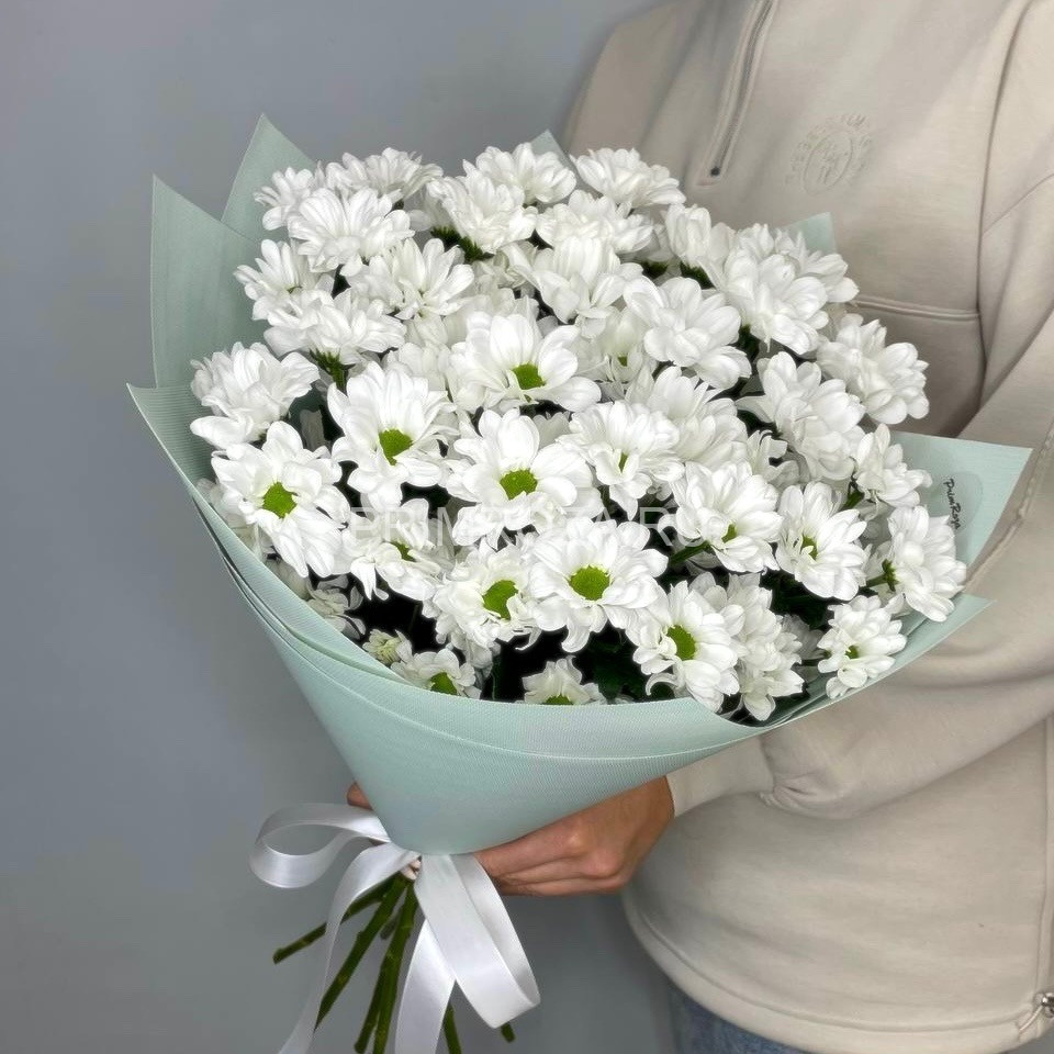 #DV010 Букет из 7 ромашковых хризантем  Flowers delivery Vladivostok