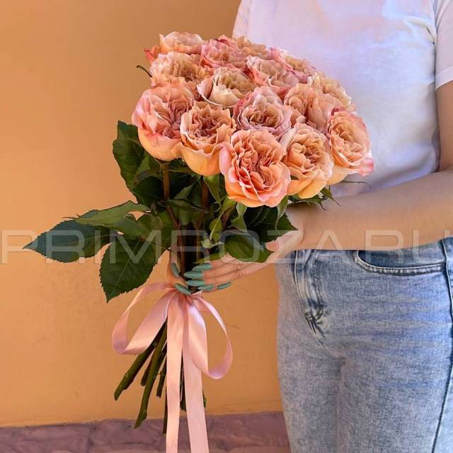 Bouquet of peony roses #R035