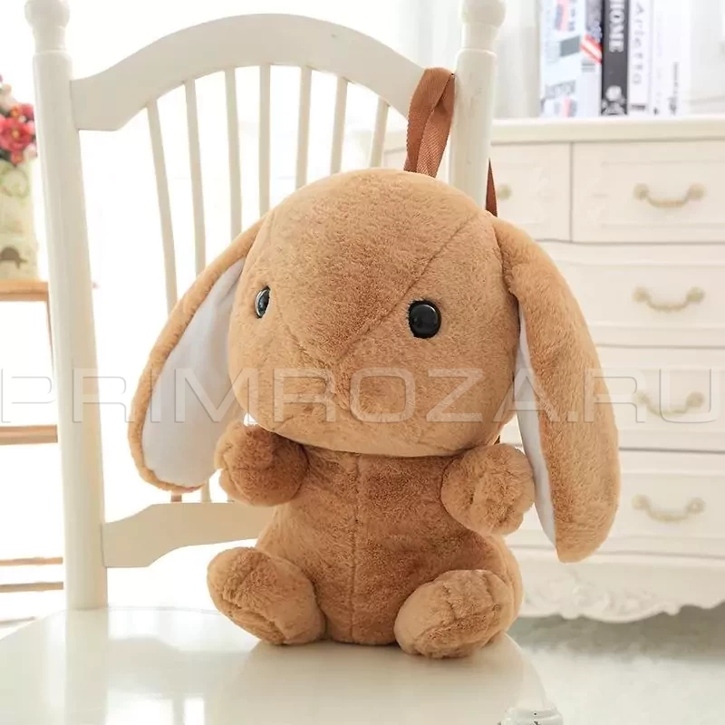 Bunny Backpack 3 in 1(Plaid, Toy, Backpack)  Flowers delivery Vladivostok