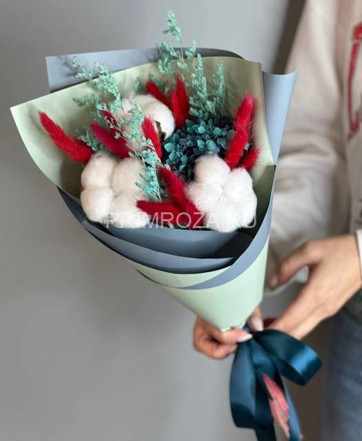 Bouquet of dried flowers compliment #S0011