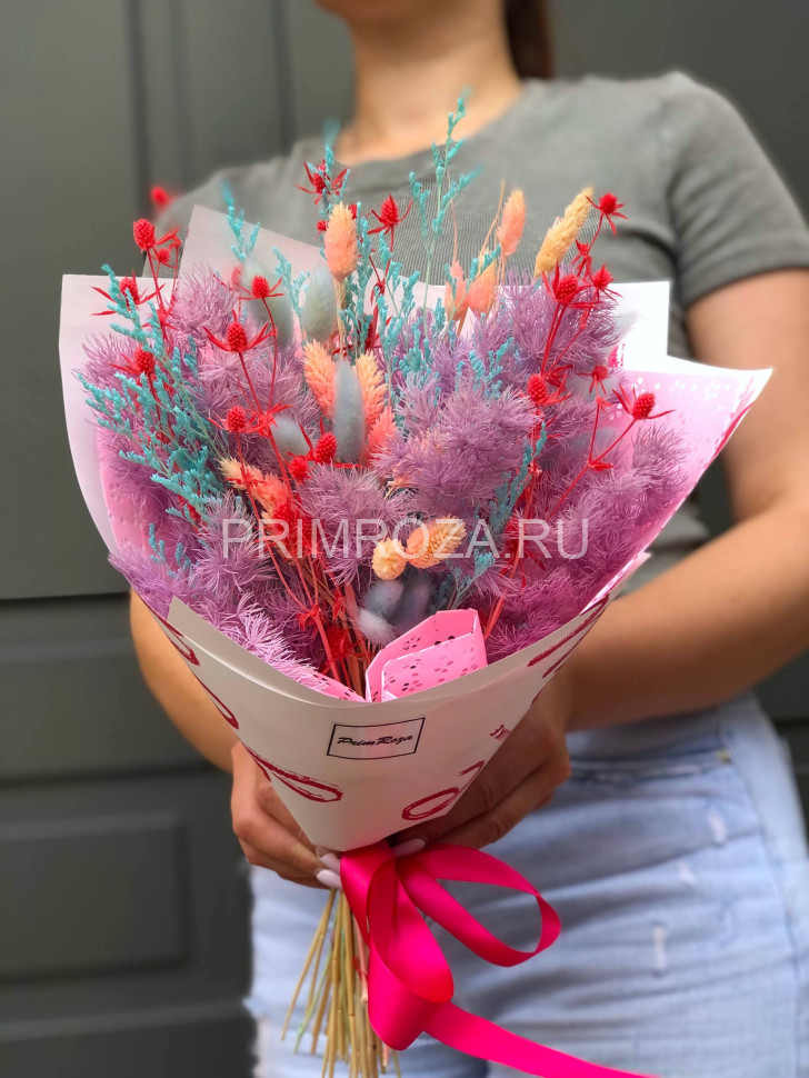 Букет комплимент из сухоцветов #S0011 Flowers delivery Vladivostok