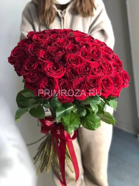 Букет из 51 красных роз  