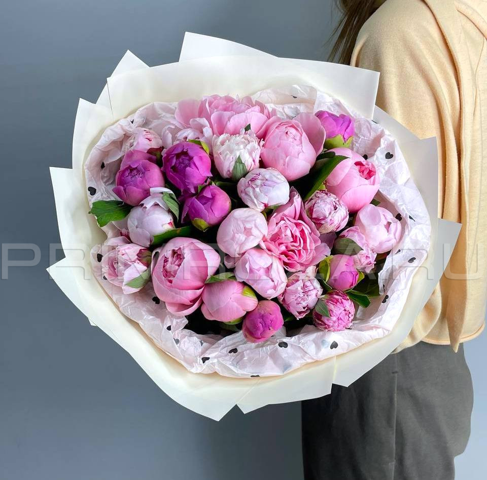 Пионы #P0025 Flowers delivery Vladivostok