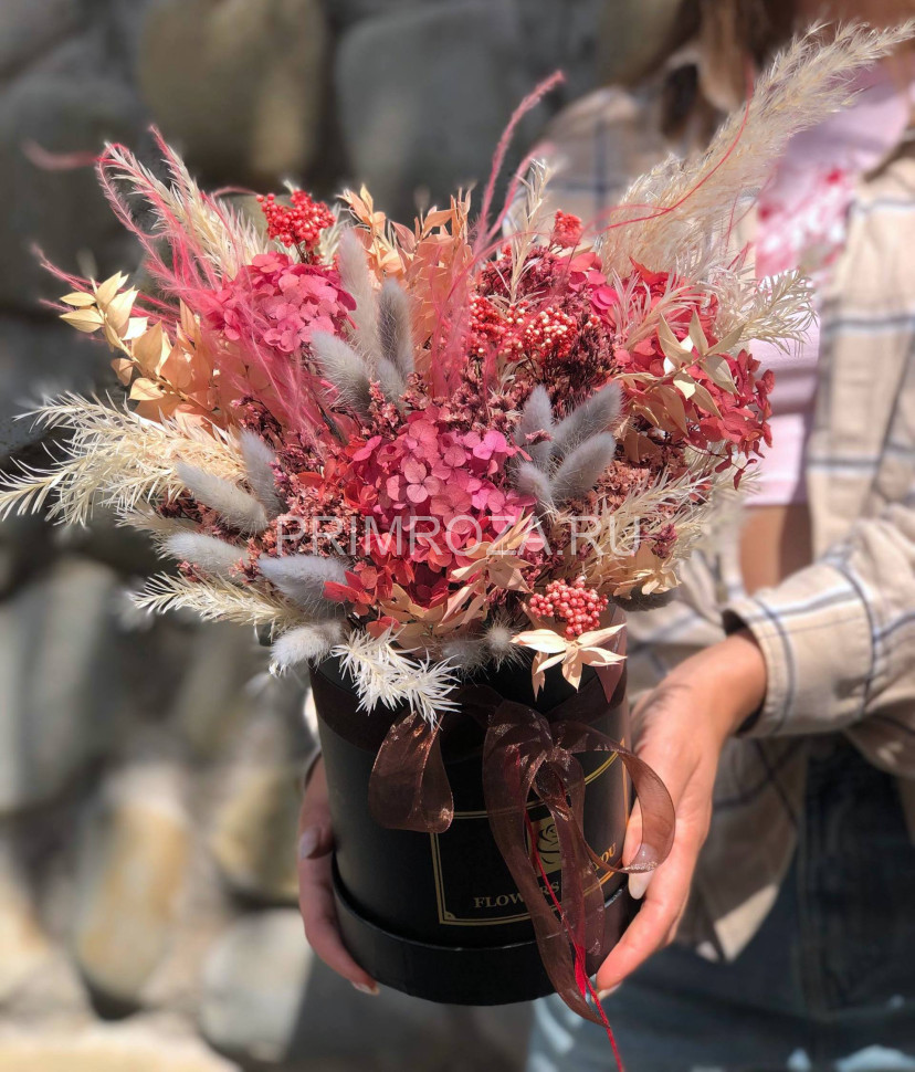 Сборная композиция из сухоцветов #B0022 Flowers delivery Vladivostok