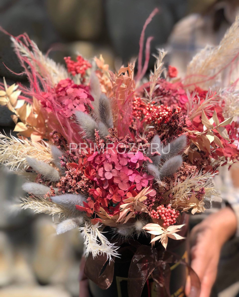 Сборная композиция из сухоцветов #B0022 Flowers delivery Vladivostok