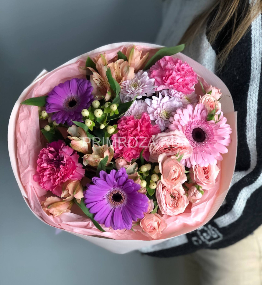 Сборный букет с гермини #A8912 Flowers delivery Vladivostok