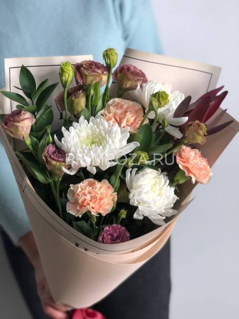 Экзотический букет с лейкодендроном #A8912