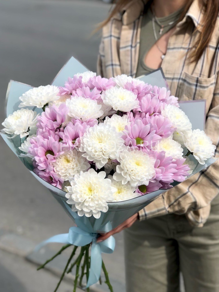 #DV014 Букет хризантем  Flowers delivery Vladivostok