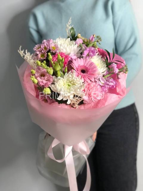 Сборный нежный букет #В5691