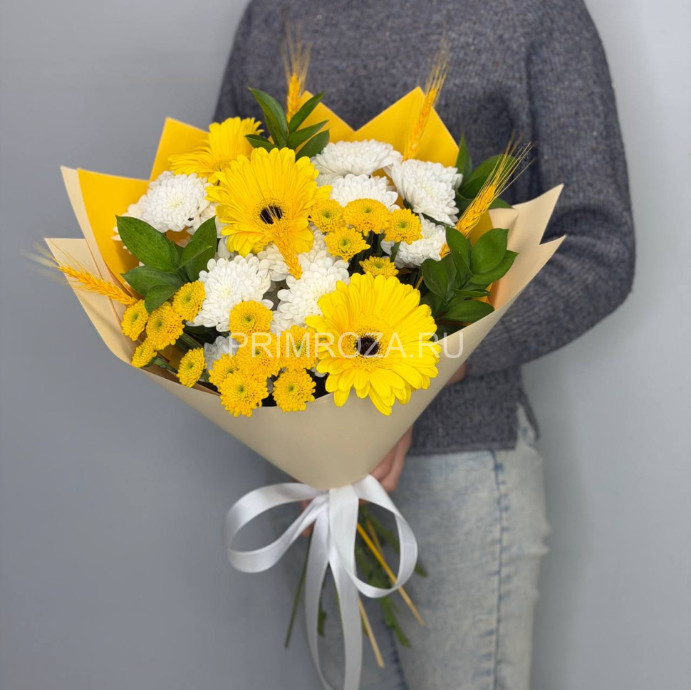 Prefabricated bouquet with gerbera #A6366 Flowers delivery Vladivostok