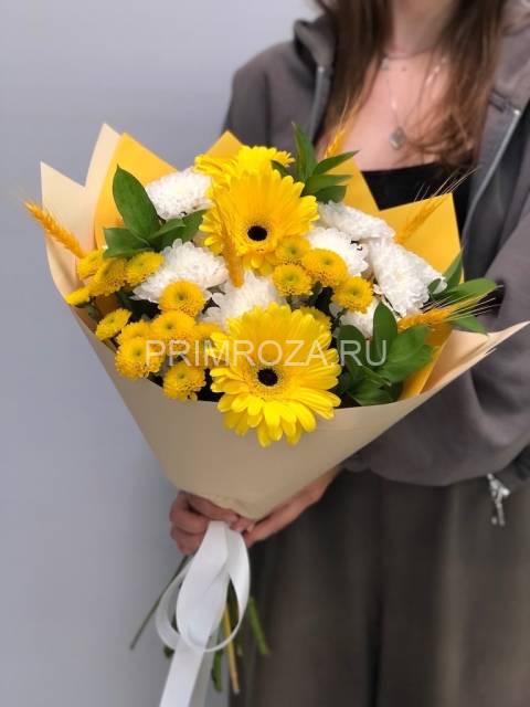 Prefabricated bouquet with gerbera #A6366