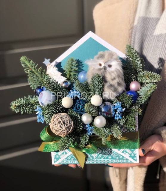 Новогодняя композиция в конверте #NY531
