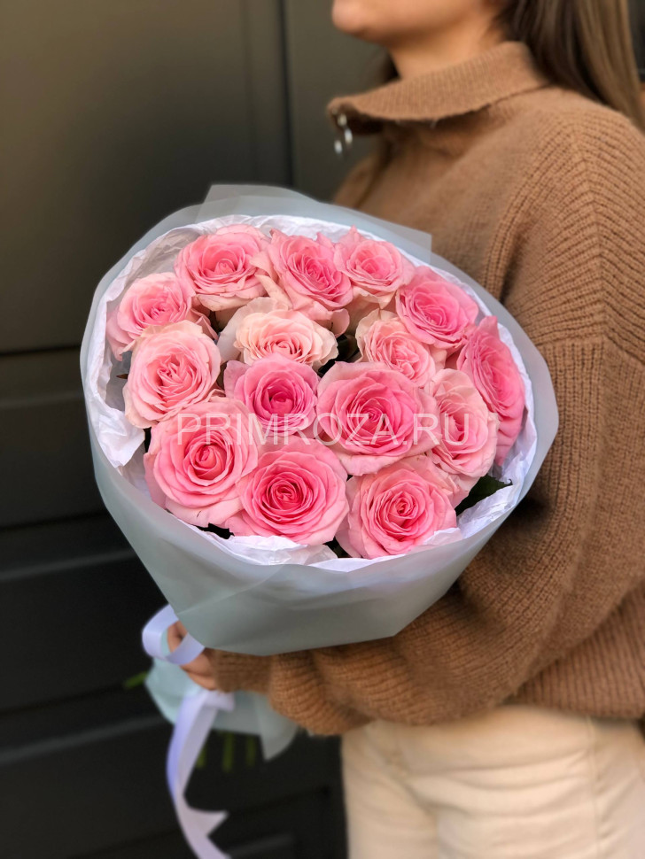 Букет из 15 нежных роз #A0011 Flowers delivery Vladivostok