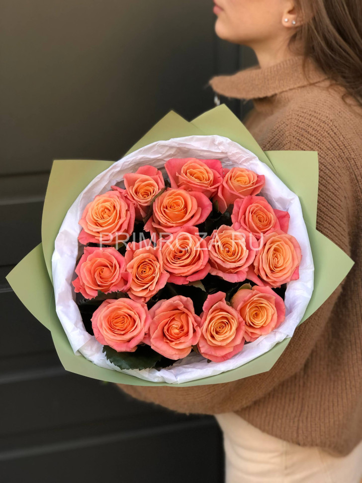 Bouquet of 15 roses #A0012 Flowers delivery Vladivostok
