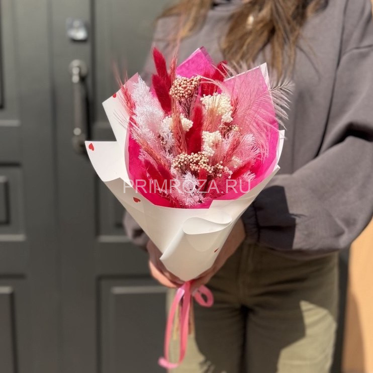 Bouquet of dried flowers compliment#S0012 Flowers delivery Vladivostok