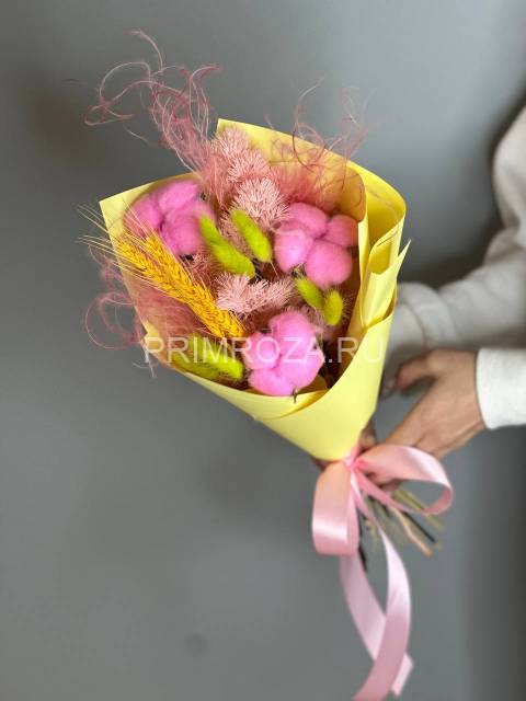 Букет комплимент из сухоцветов #S0012