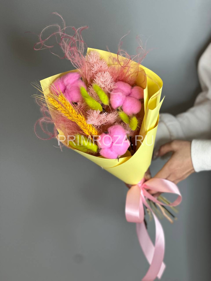 Букет комплимент из сухоцветов #S0012 Flowers delivery Vladivostok