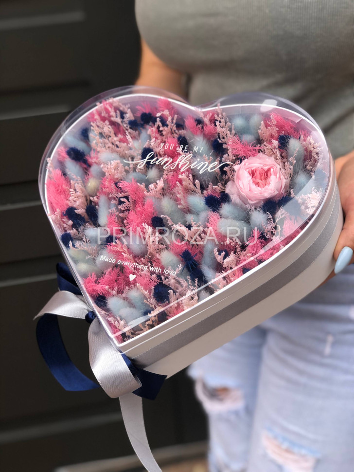 Сборная композиция из сухоцветов #B5554 Flowers delivery Vladivostok