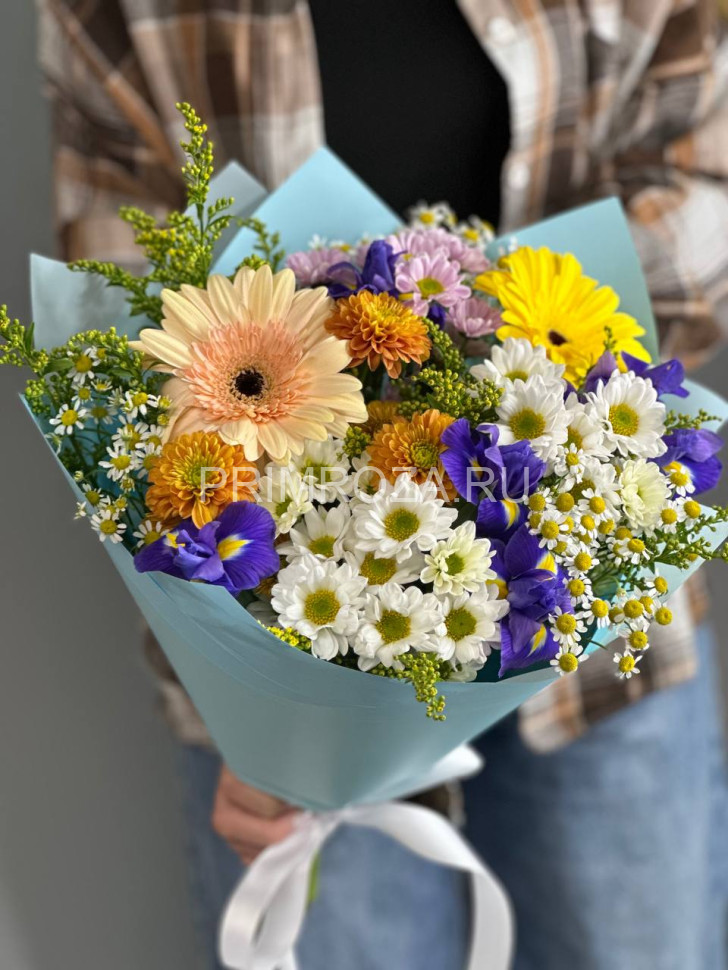 Ассорти букет с ирисами #A157 Flowers delivery Vladivostok
