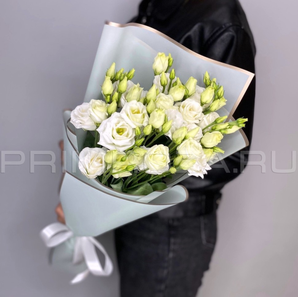 #DV10 - Монобукет из 5 эустом Flowers delivery Vladivostok