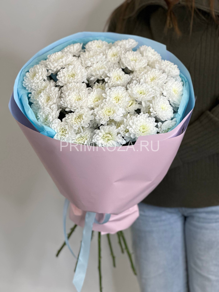 #DV024 Монобукет из 9 хризнтем алтай Flowers delivery Vladivostok