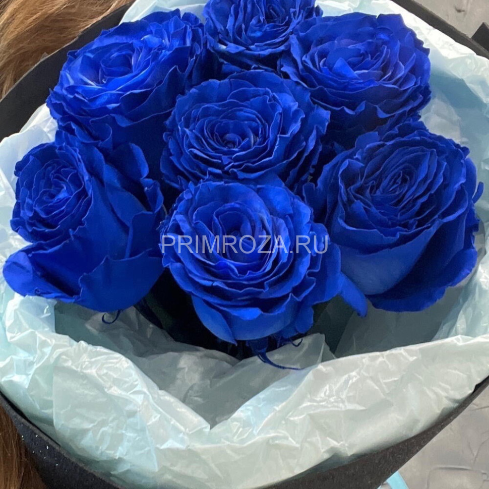 Букет синих роз (7 шт)  Flowers delivery Vladivostok