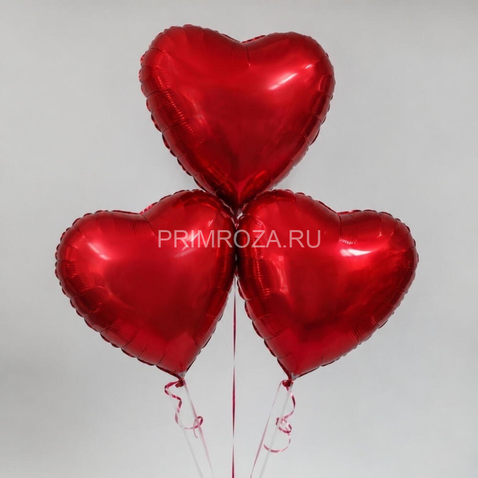 Foil heart balloons Flowers delivery Vladivostok