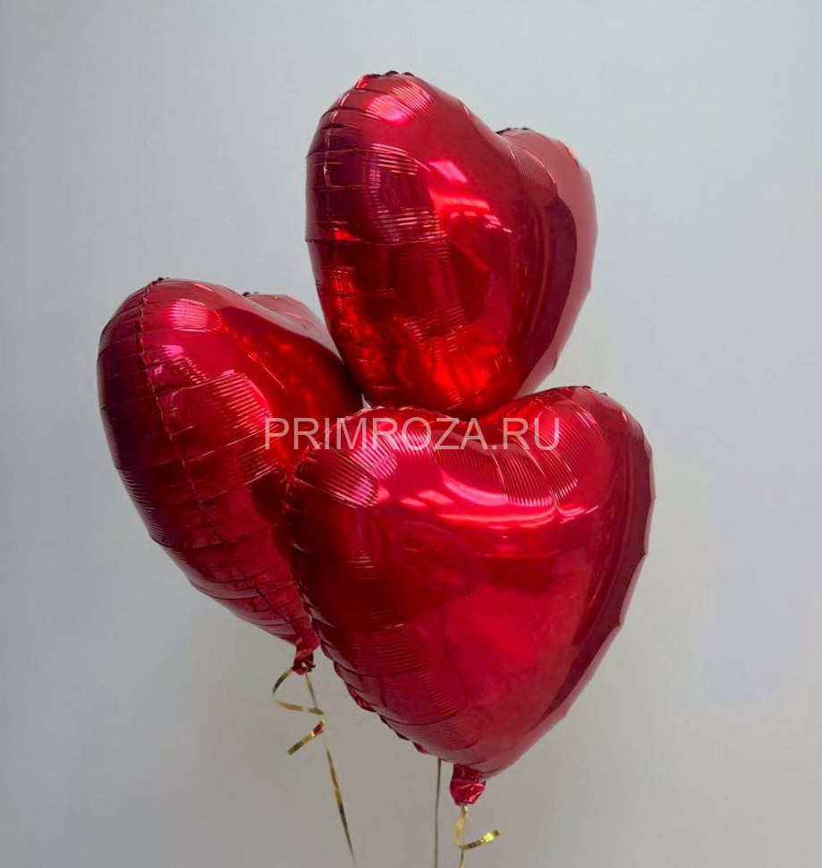 Воздушные шары фольгированные сердца Flowers delivery Vladivostok