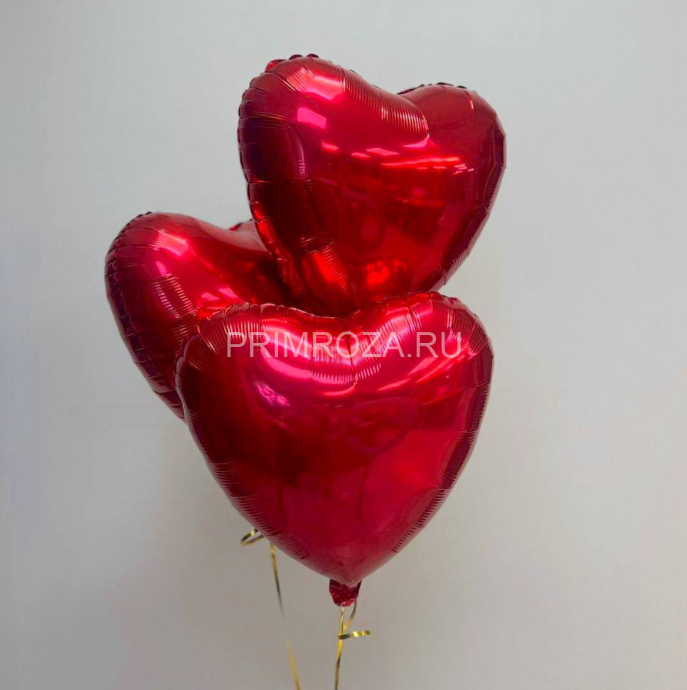 Воздушные шары фольгированные сердца Flowers delivery Vladivostok